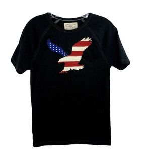 American Eagle Vtg Classic Fit T Shirt Red White Blue Mens Size Medium